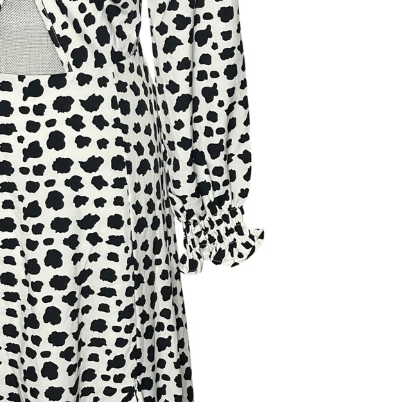 Giffniseti Boho Al-line Black and White Maxi Dress w Long Sleeves. Size S - Picture 11 of 16